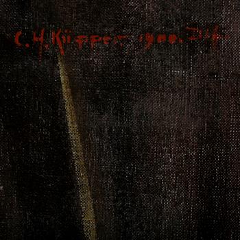 CARL HEINRICH KÜPPER, olja på duk. Sign o dat 1900.