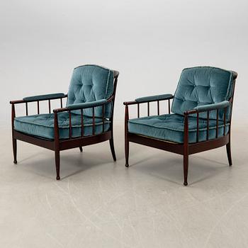 Kerstin Hörlin-Holmquist, armchairs, a pair, "Skrindan", OPE Möbel, later part of the 20th century.