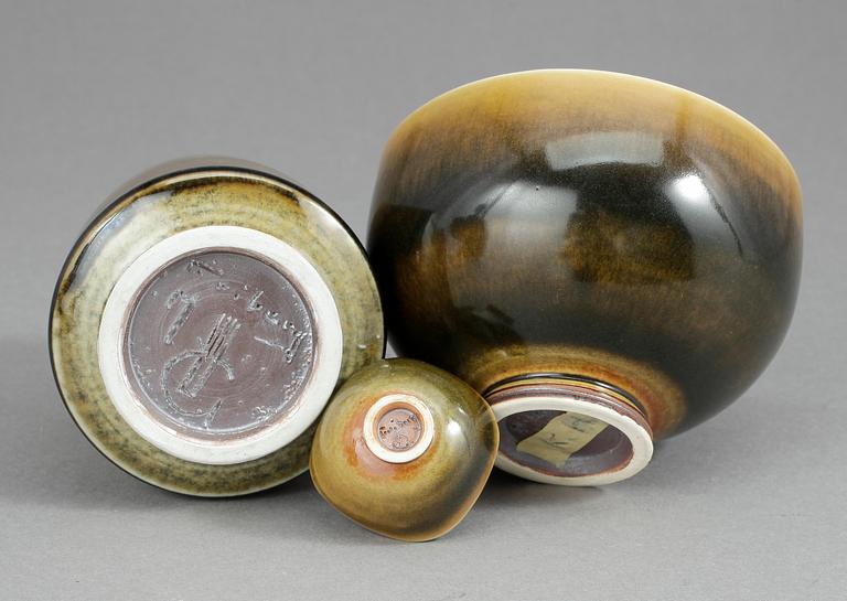 MINIATYRER, 3 st, Berndt Friberg, Gustavsberg.