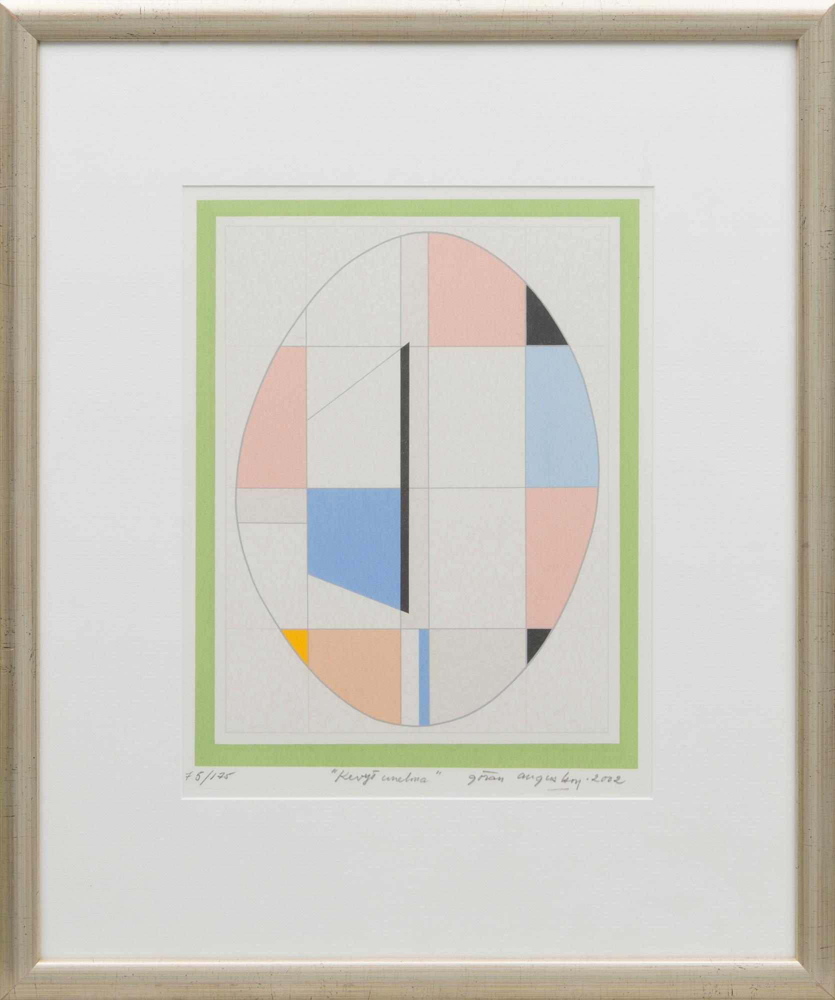 serigraph, signed and daated 2002, numbered 75/175.