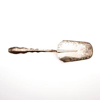 Fish slice, silver, Gabriel Dahlberg, Lund, 1879.