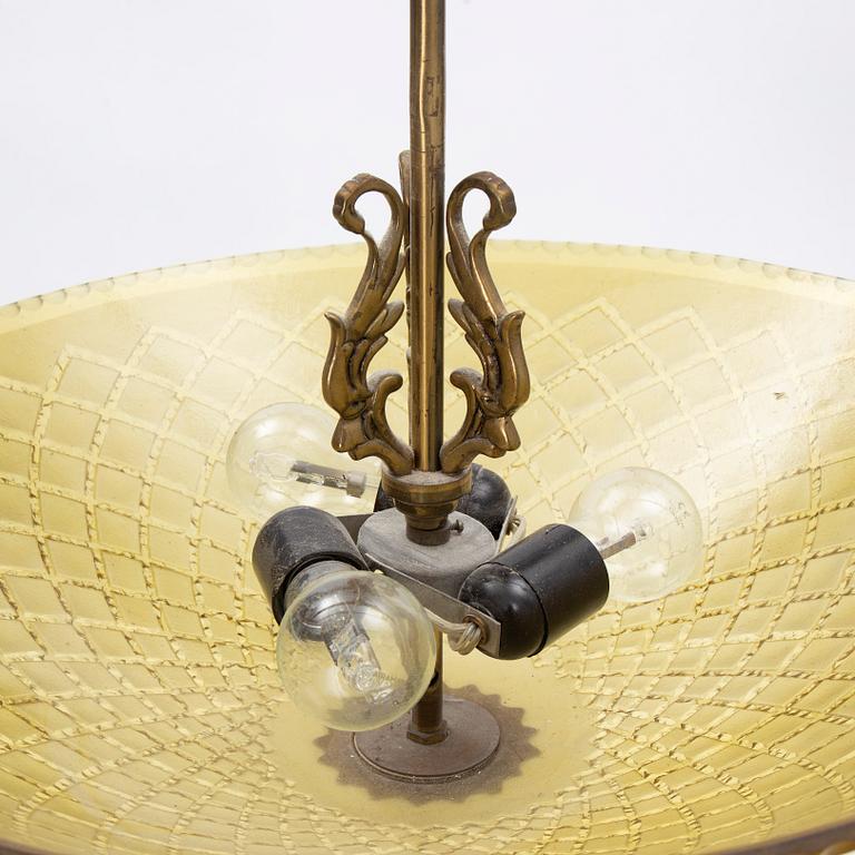A Swedish Modern Ceiling Lamp, 1940s.