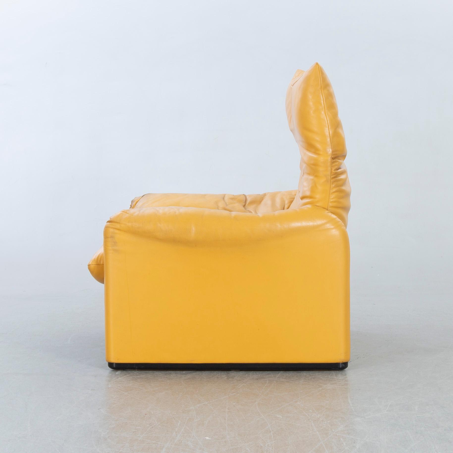 VICO MAGISTRETTI, fåtölj "Maralunga", Cassina 1900-talets senare del.