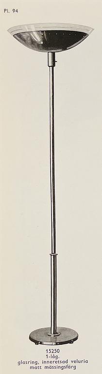 Harald Notini, a floor lamp model "15250", Arvid Böhlmarks Lampfabrik, Stockholm 1940s.