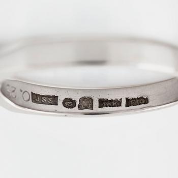 A brilliant cut diamond ring by Jarl Sandin, Göteborg, 1980.