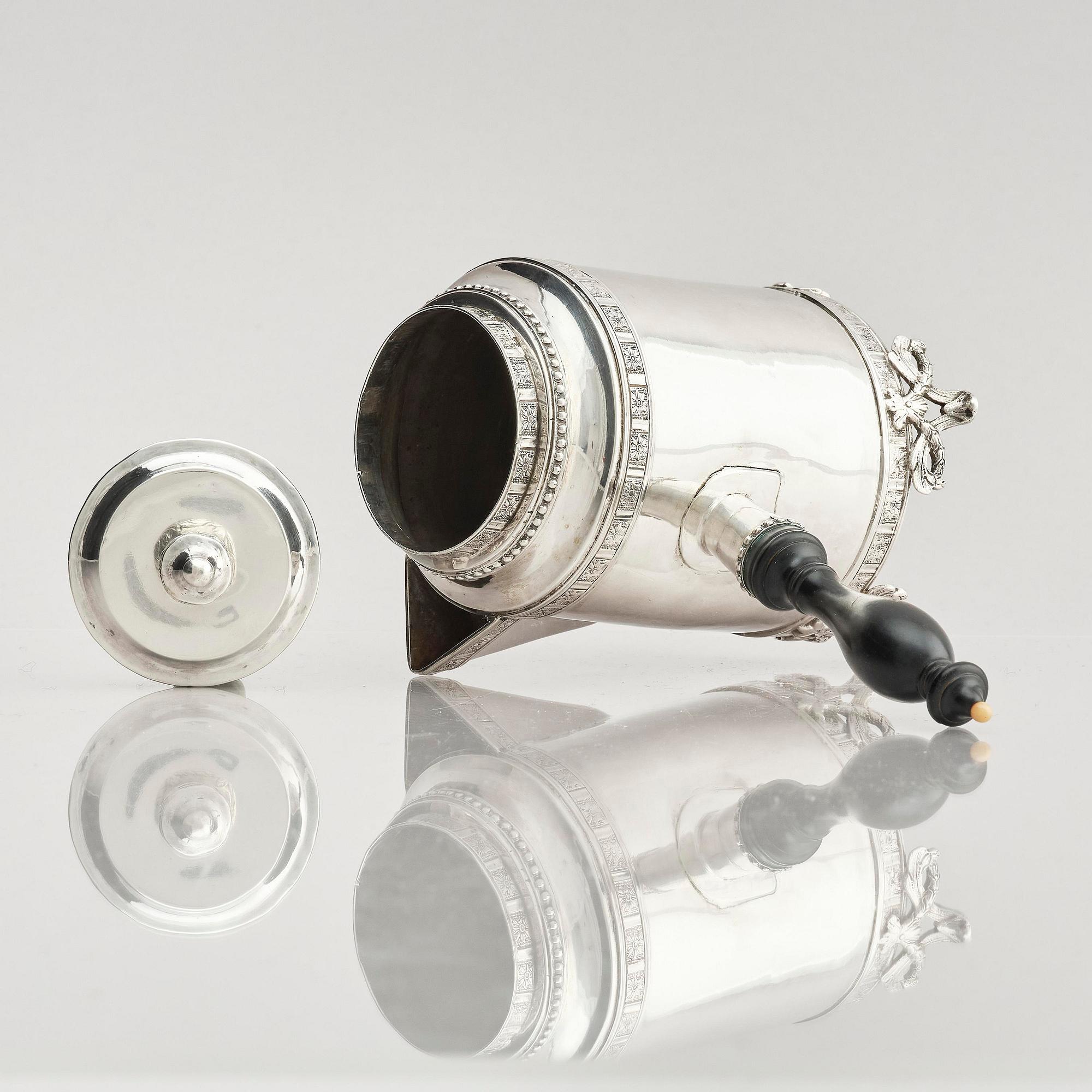 A Swedish 18th century silver milk jug, mark of Anders Hjulström, Köping 1791.