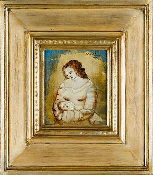 Unto Koistinen, Mor och barn.