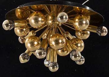 TAK-/VÄGGLAMPA, Sputnik-modell. Okänd designer för Cosack,Tyskland, 1970-tal.