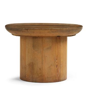 386. Axel Einar Hjorth, a stained pine "Utö" table, Nordiska Kompaniet, Sweden, 1930s.