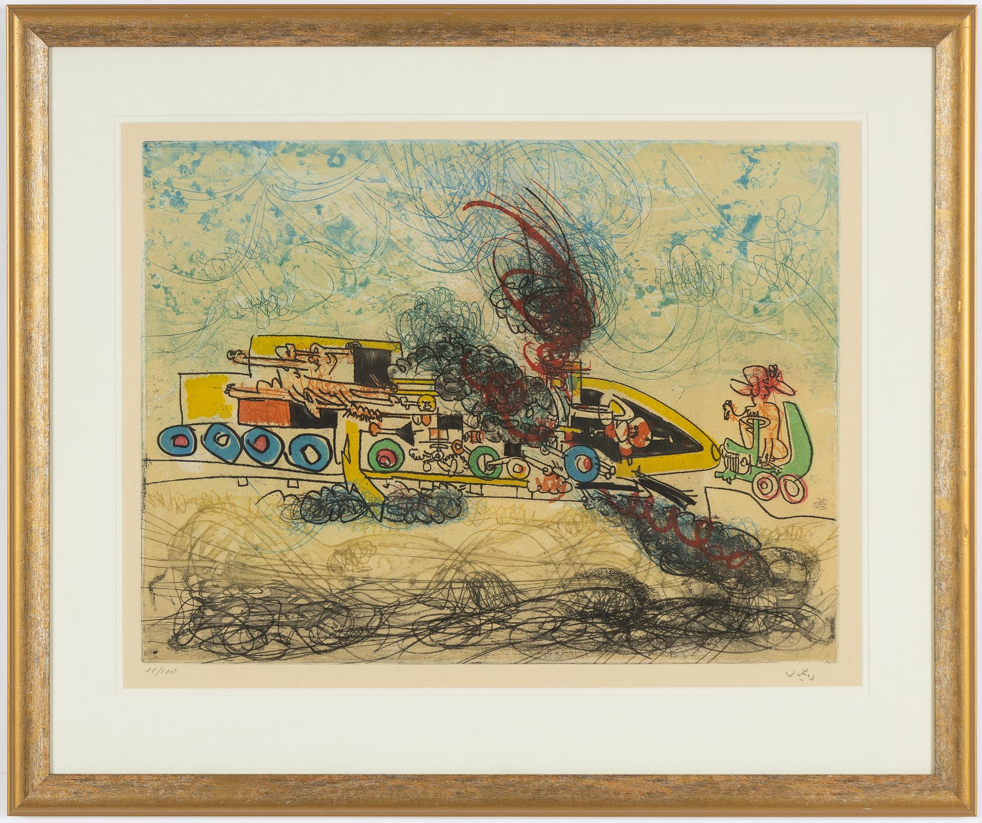 Roberto Matta, "Les Oh! Tomobiles".