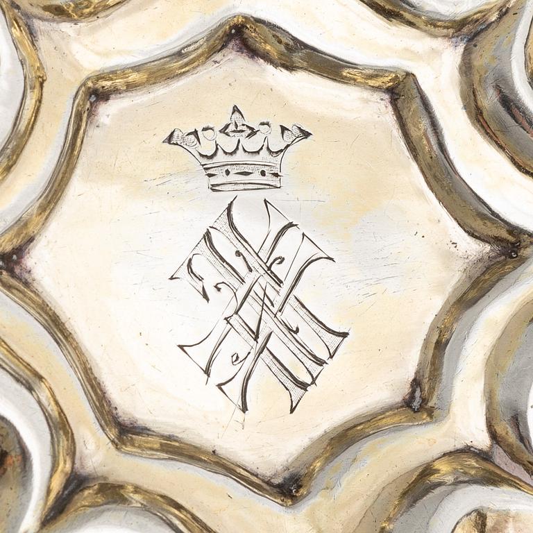 Jardinjär, silver, nyrokoko, St Petersburg 1845.