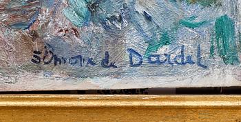 SIMONE DE DARDEL, olja på duk, signerad.