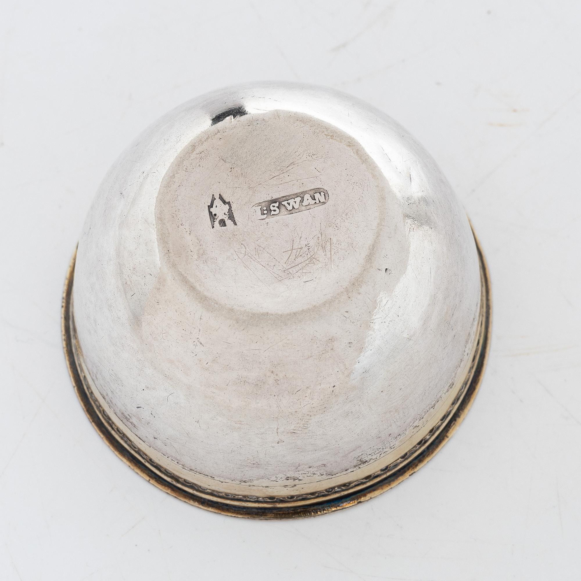 A Swedish silver tumbler, mark of Lorenz Swan, Nyköping (active 1749-1761 (62)).