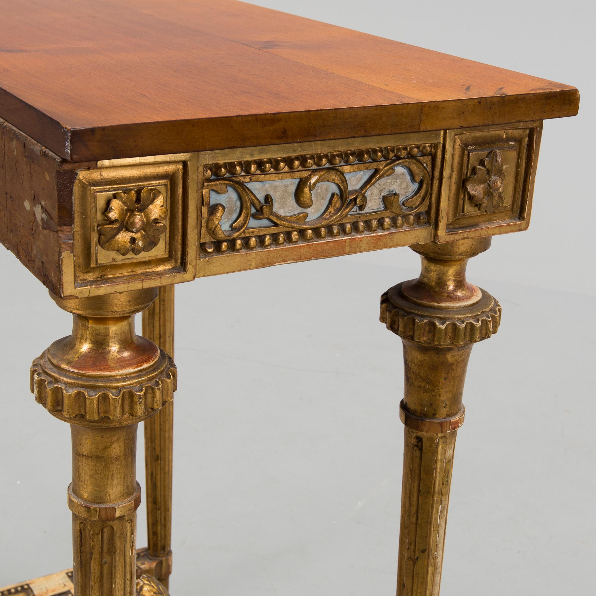 A console table made in Stockholm in the manner of Pehr Ljung, 1790´s.