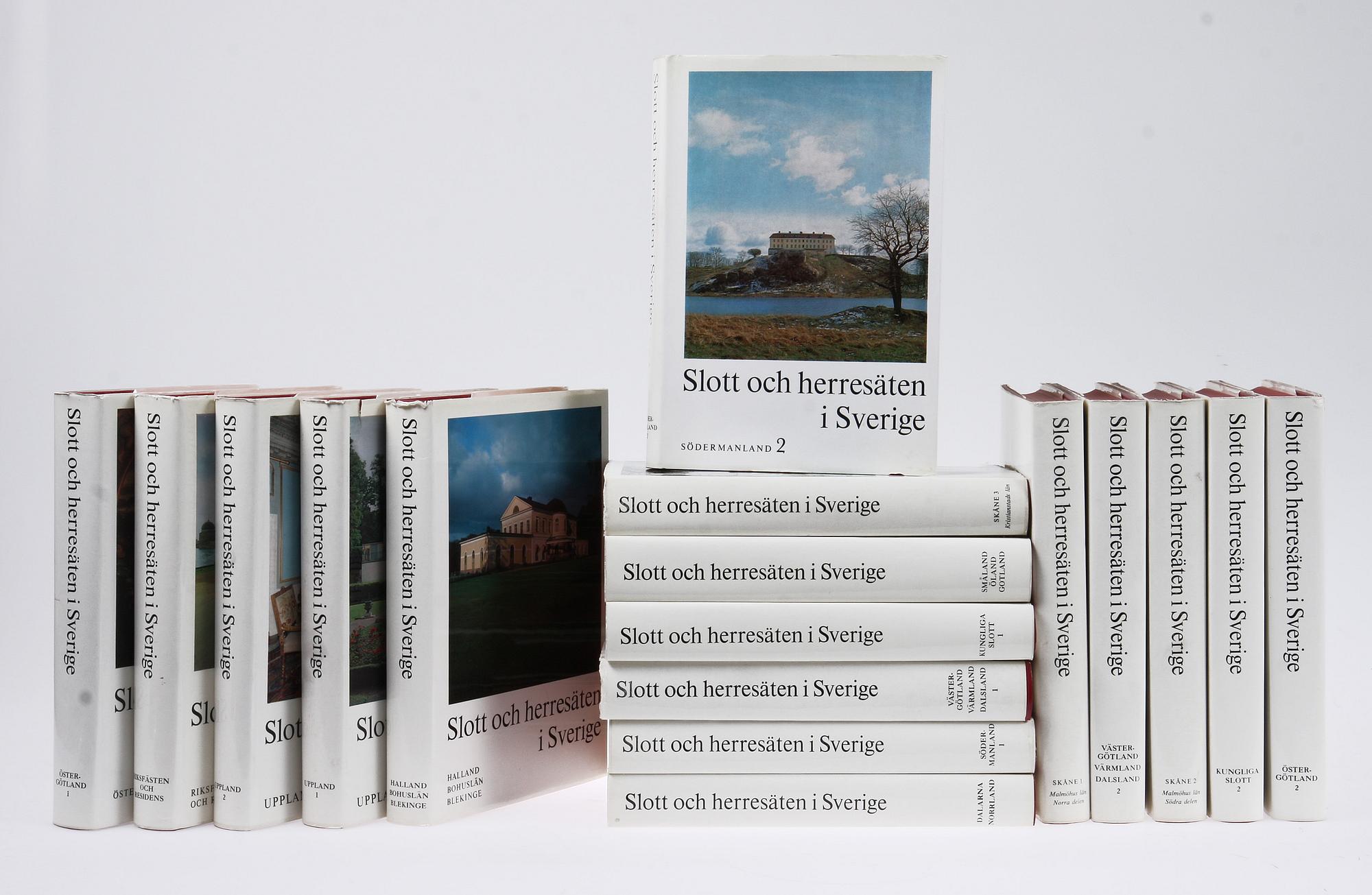 BÖCKER, 17 st, "Svenska slott och herresäten i Sverige", Allhems Förlag, Malmö, 1966-71.