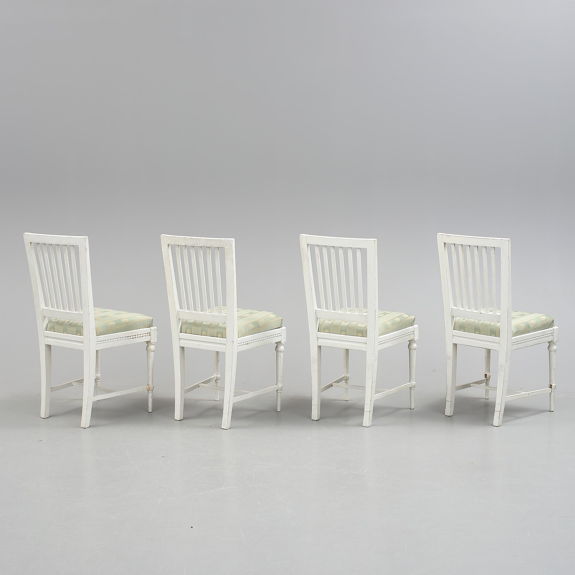 SALONGSGRUPP, 5 delar, gustaviansk stil, 1900-talets första hälft.