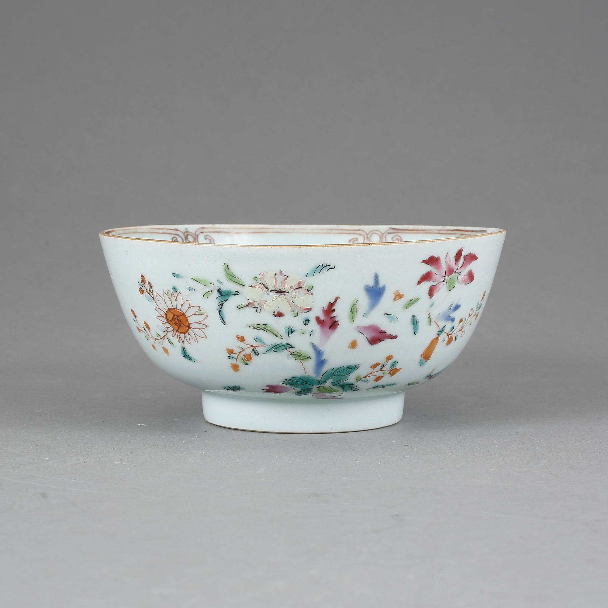 SKÅL, porslin, Qianlong, Kina 1700-tal.