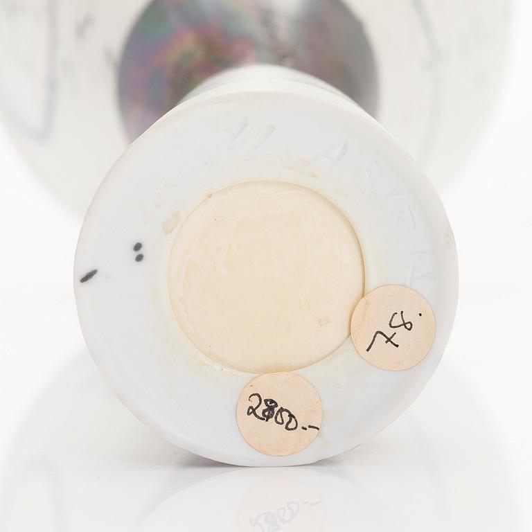 Inkeri Leivo, a ceramic vase, signed IL Arabia.