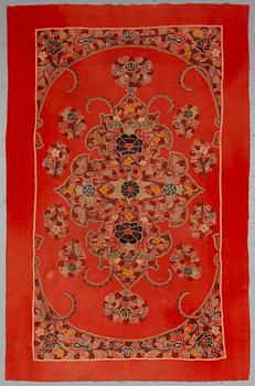 A SEMI-ANTIQUE RASHT EMBRODERI, CA 141 X 89 CM.