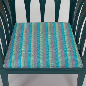 Eliel Saarinen, furniture, 5 pieces, "Blue suite" for Adelta, Finland 1980s.