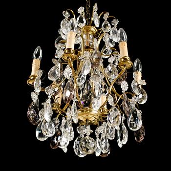 LJUSKRONA, barockstil, 1900-talets mitt. Höjd 60 cm.