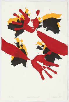 Raul Meel, portfolio with 6 silkscreen in colours, 1989, signed IV/X.