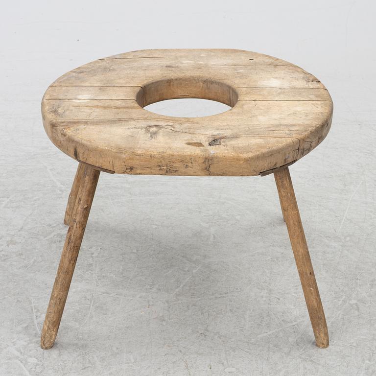 Stool, folk art probably 19th century.