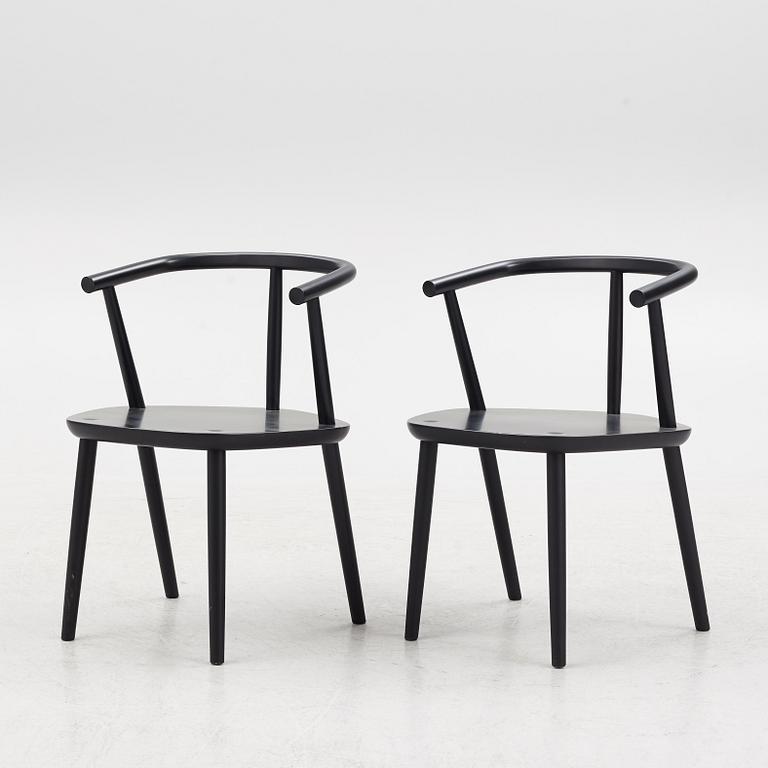 Claesson Koivisto Rune, karmstolar, ett par, "Five chair", Meetee, Japan, 2013.