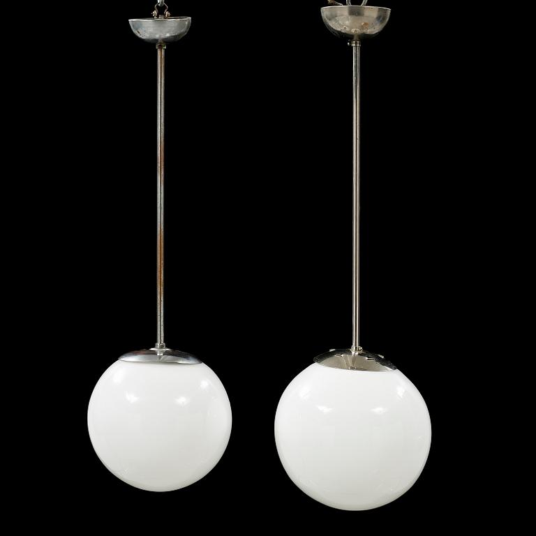 Two mid 20th century ceiling lamps.