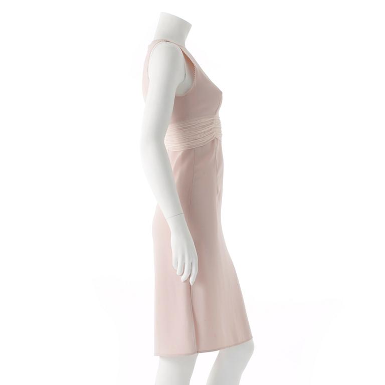 EMPORIO ARMANAI, a light pink sleeveless dress.