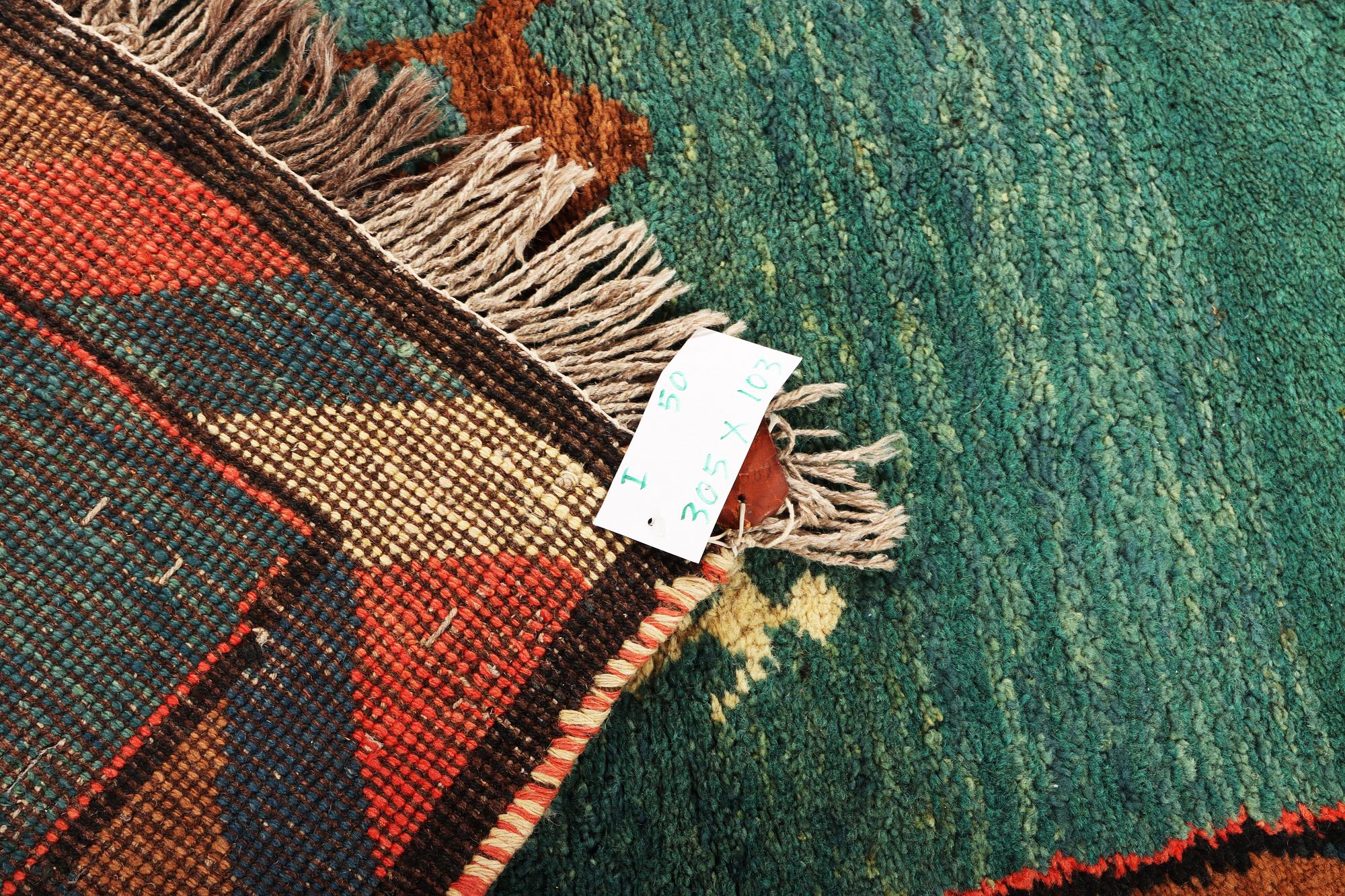 Gallerimatta, Gabbeh, ca 305 x 103 cm.
