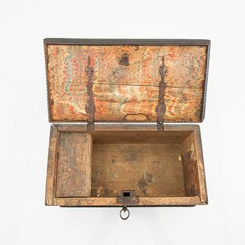 A Swedish 18th century Baroque wooden box.