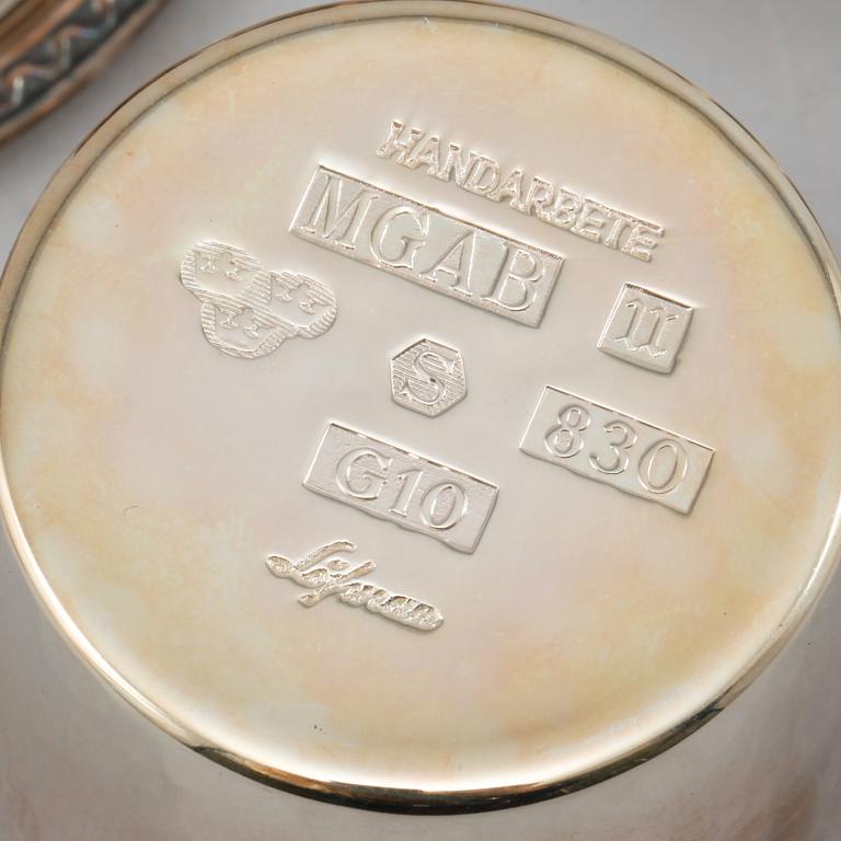 PARTI SILVER, 13 st, Sverige, 1900-tal, vikt 585 gram.