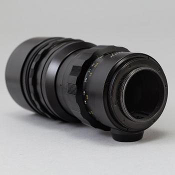 A black Leica Telyt 1:4,8/280 lens no 2298867, Leitz Canada.