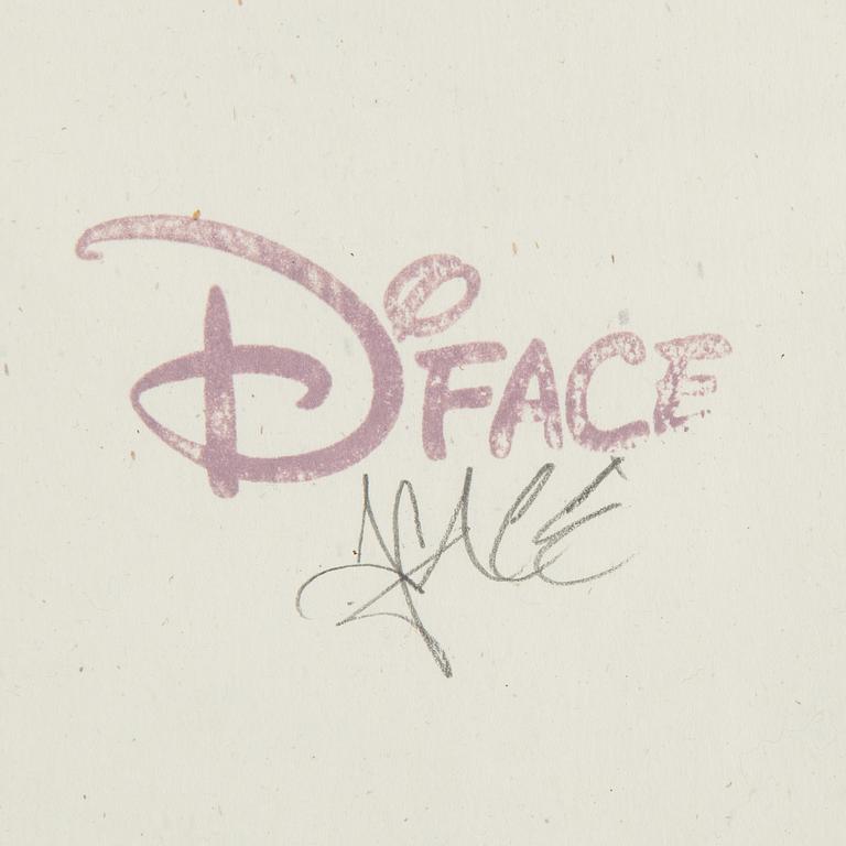 D*FACE, "Dog save the Queen" screentryck, signerat och numrerad 217/250.