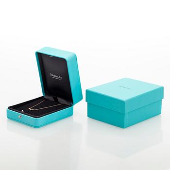 Tiffany & Co, halsband, "T Smile", 18K guld och briljantslipade diamanter.