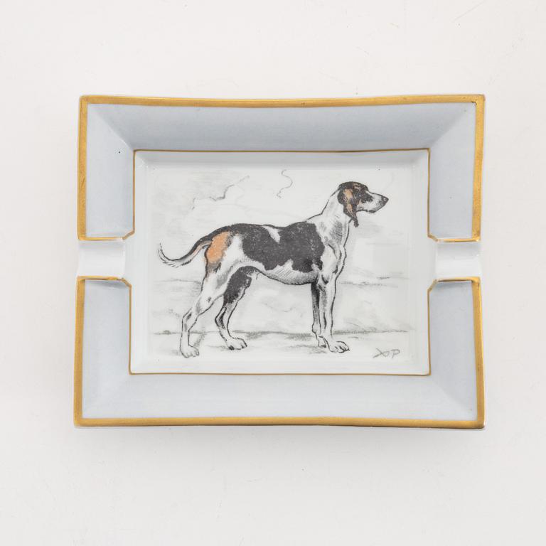 Hermès, askfat, porslin.