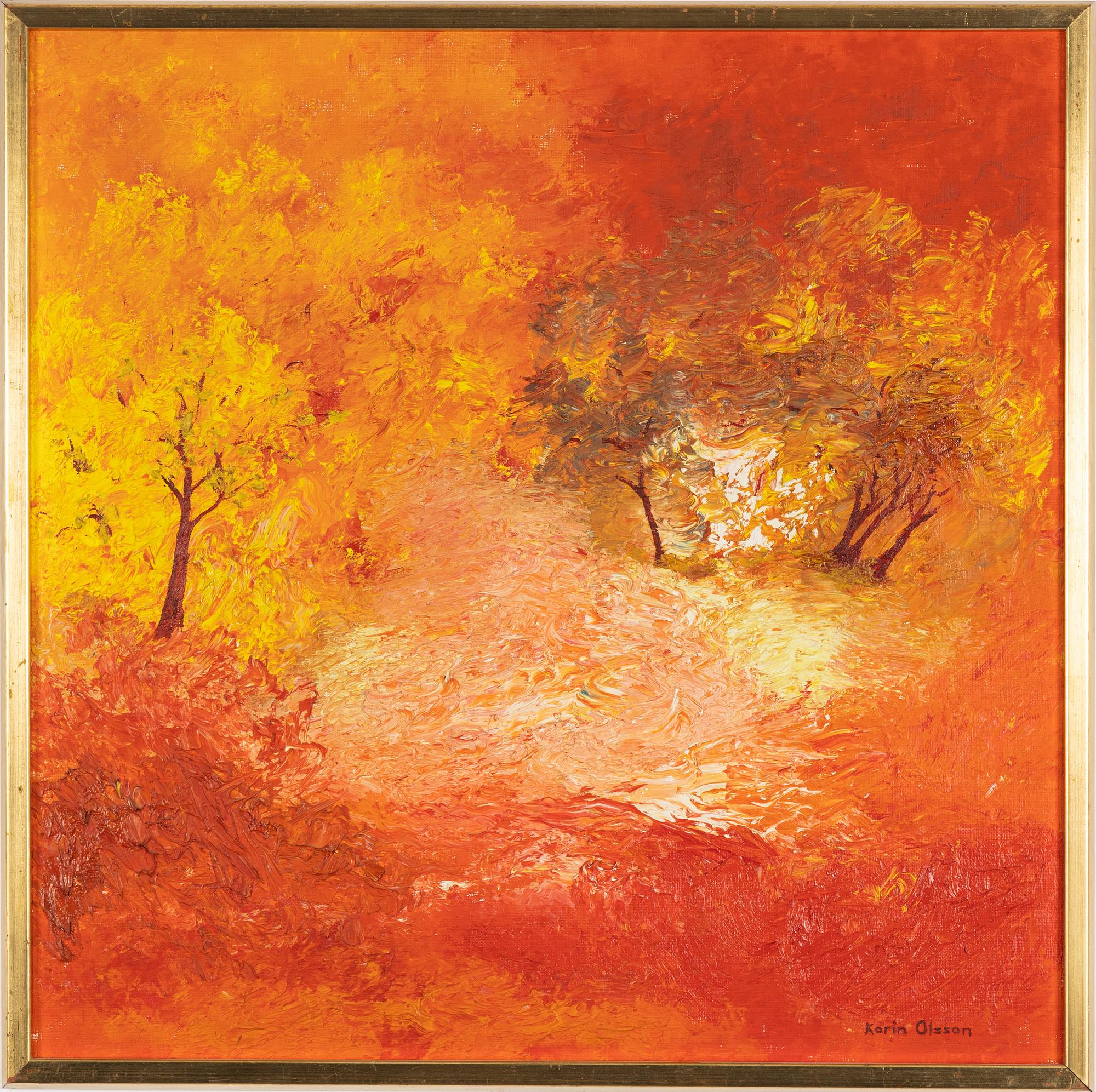 Karin Olsson, oil on canvas, signed.