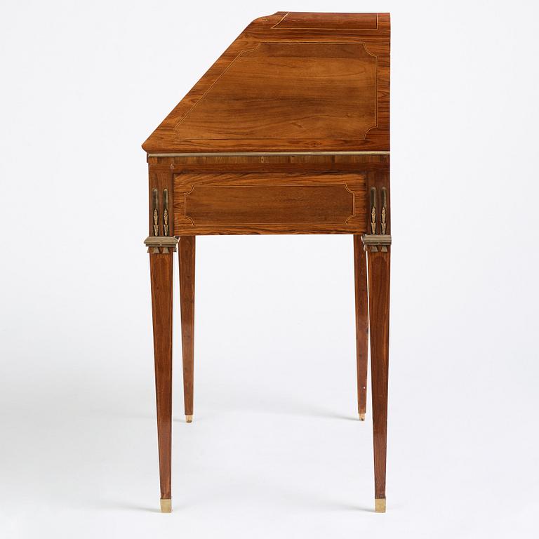 A Gustavian secretaire attributed to G A Ditzinger.