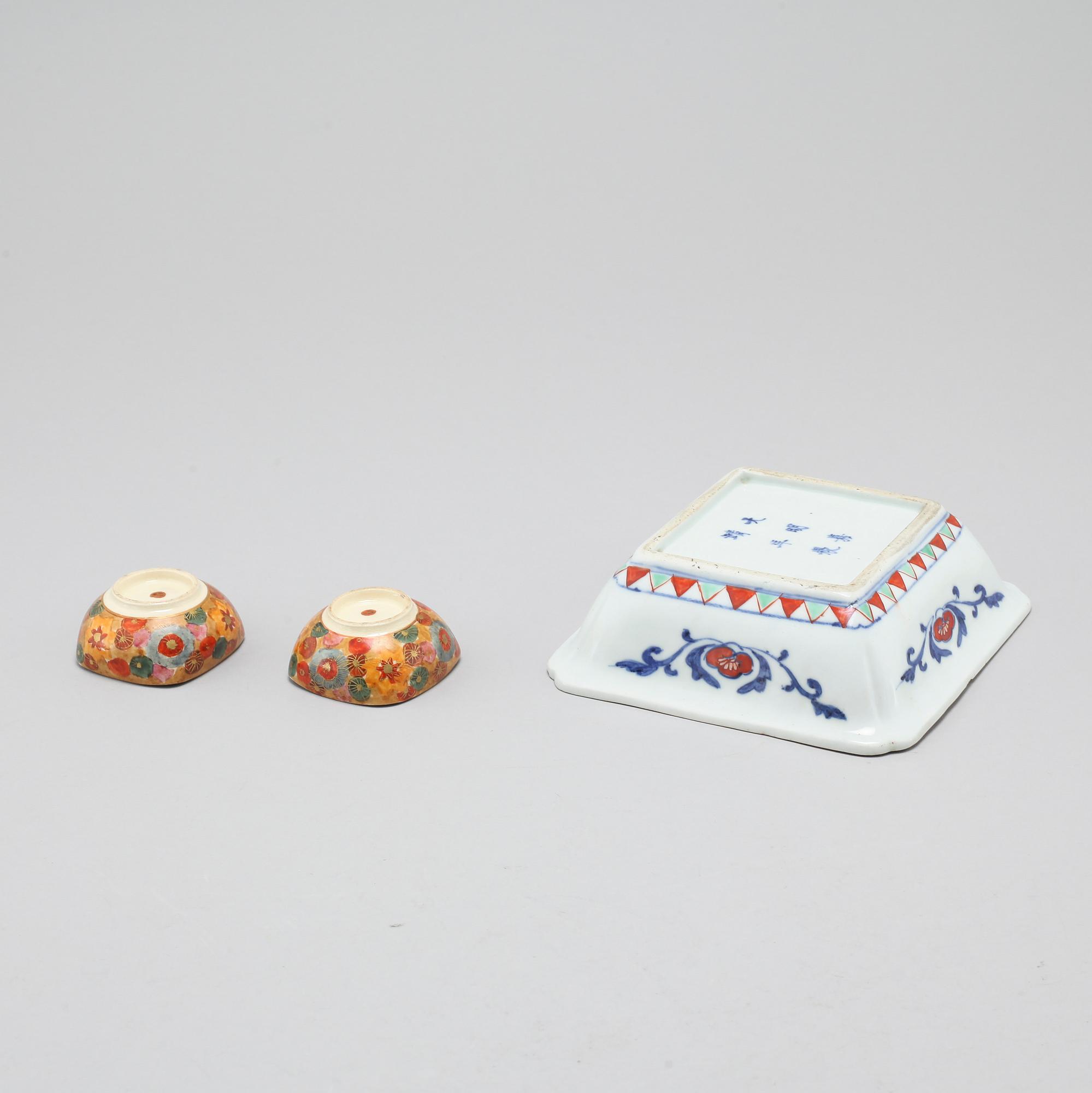 SKÅLAR, 3 st, porslin, Japan, 1900-tal.