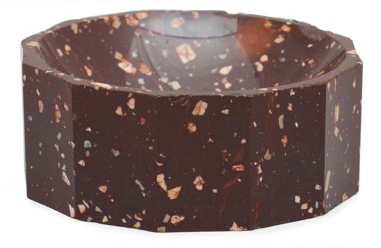 A Swedish early 19th century porphyry salt.