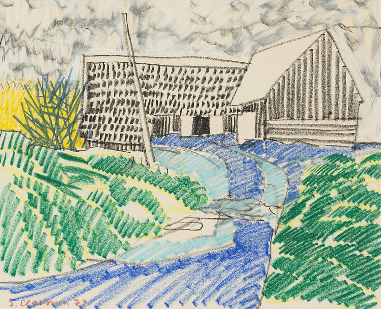 Slas (Stig Claesson), Farmyard View.