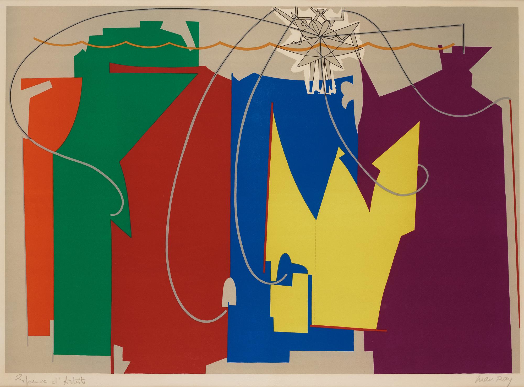 Man Ray, "The Rope Dancer Accompanies Herself with her Shadows".