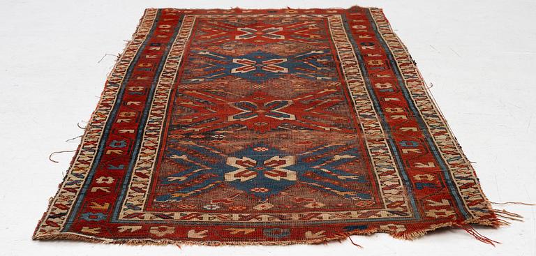 Matta, Kazak, antik, ca 208 x 105 cm.