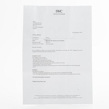 IWC, Pilot's Watch, Spitfire, Perpetual Calendar Digital Date-Month, ca 2012.