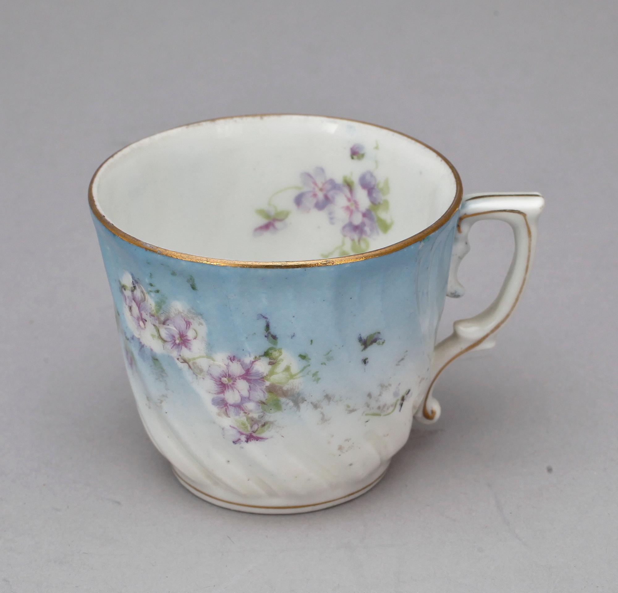 PARTI PORSLIN, 6+2, bla Kusnetzoff, Ryssland. 1800/1900-tal.