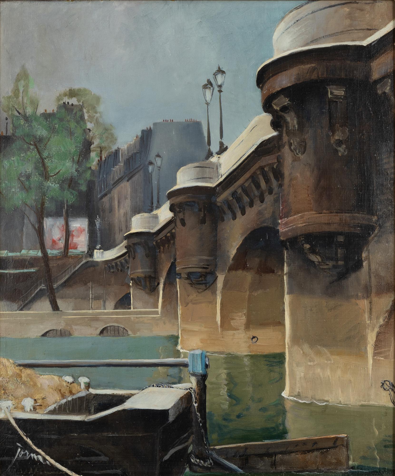 Arvid Jorm, oil on canvas, signed. Signed and dated Paris 1927 verso.