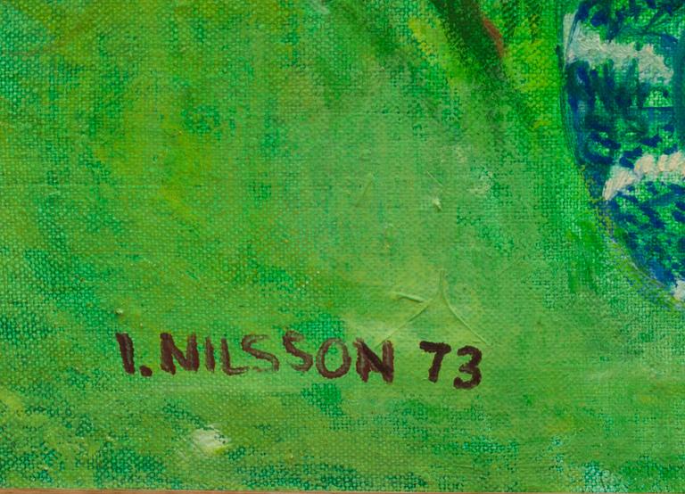 INGEBORG NILSSON, olja på duk, signerad och daterad -73.