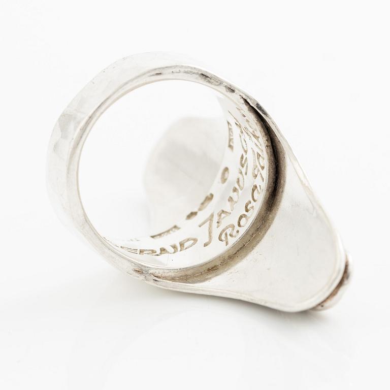 Rosa Taikon and Bernd Janusch, ring, silver, Stockholm.