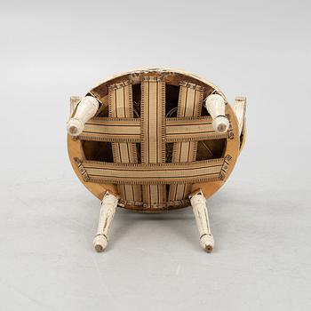 A Danish Louis XVI open armchair, late 18th century.